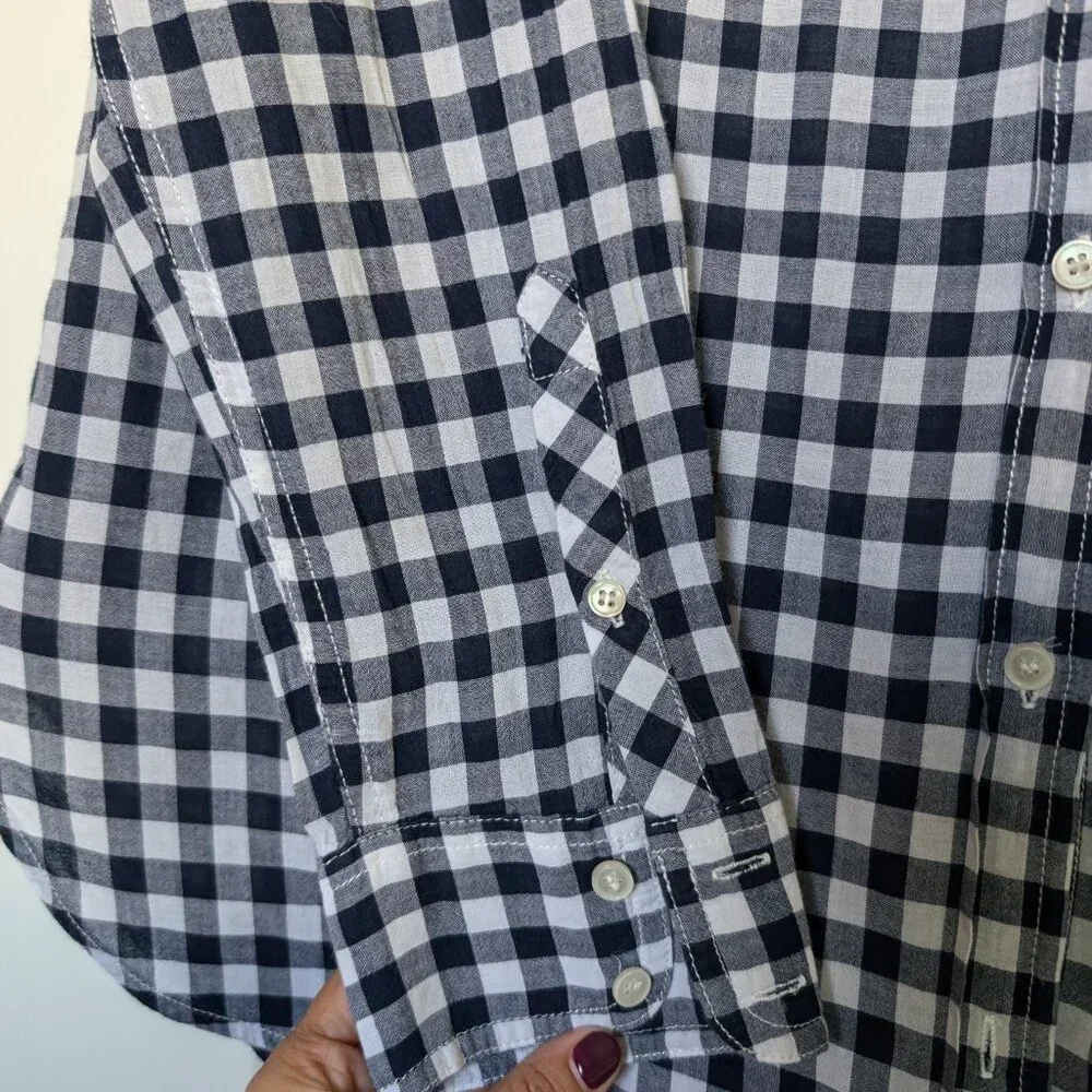J.Crew Gingham lightweight cotton long sleeve shirt in signature fit